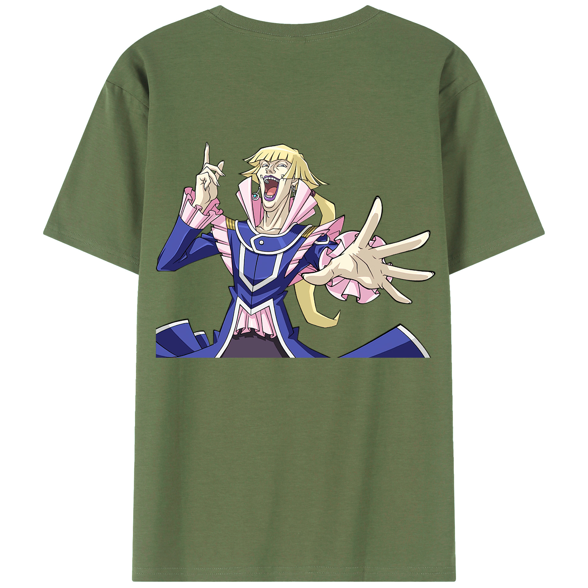 （画像用） 遊☆戯☆王 Yu-Gi-Oh! 綿100％ メンズ半袖Tシャツ（バックプリント） 通気性